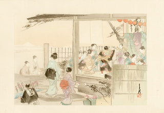 Kinder spielen Kabuki