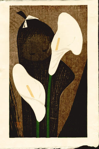 Mädchen mit Lilien