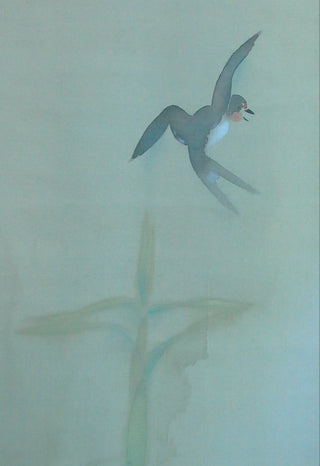 swallows in the rain