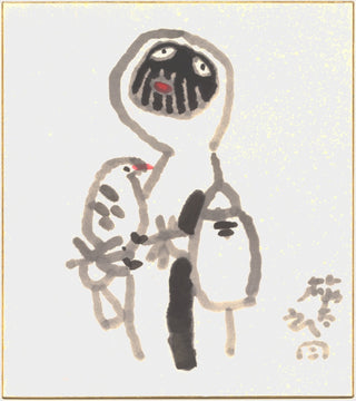 Bergsteiger mit Vogel