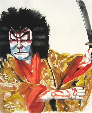 Ichimura Uzaemon als Benkei in Benkei Jōshi