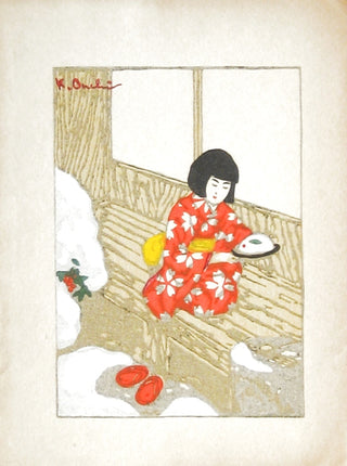 Little Girl with rice bunny