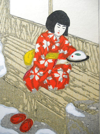 Little Girl with rice bunny