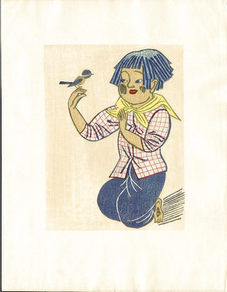 Girl With bird