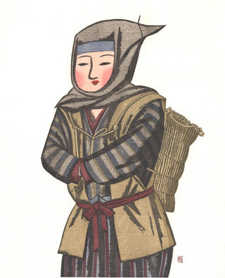 Chica de un pueblo de pescadores