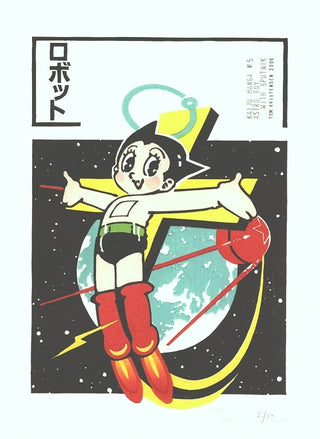 Astro boy with Sputnik,