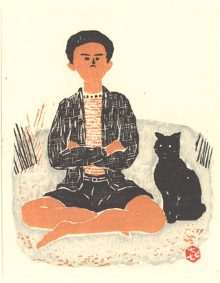 Boy With cat