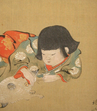 Niña con gato