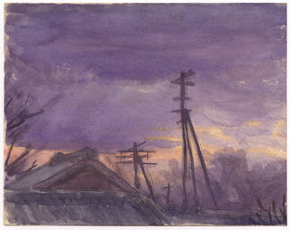 Landschaft mit Strommasten