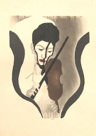 Impression of a violinist (a portrait of Suwa Nejiko (1920-2012))