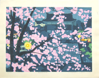 Kasteel Okazaki in de lente