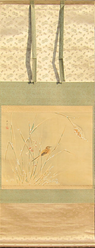 Schnee und kleiner Vogel