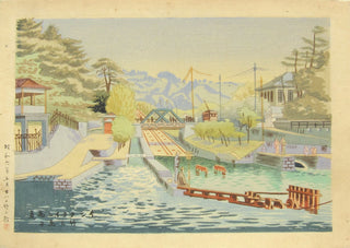 Le canal de Biwako au début de l'été