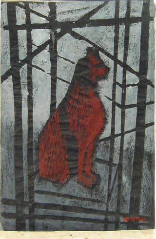 Un gato en el Museo Egipcio de Viena.