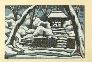 Tempel in de sneeuw