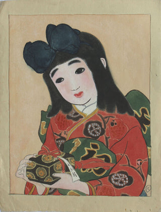 Girl with box
