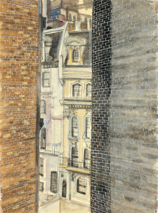 New York (in weißer Tinte)