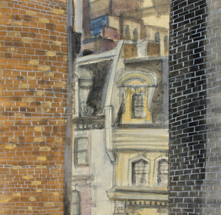 New York (in weißer Tinte)