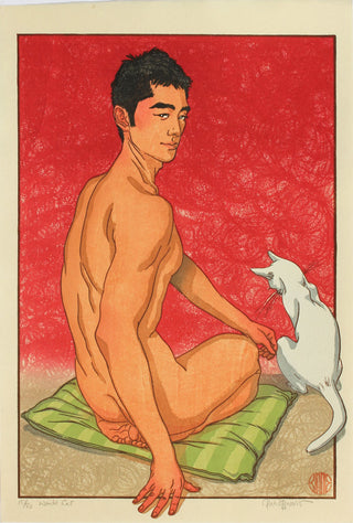 Weiße Katze