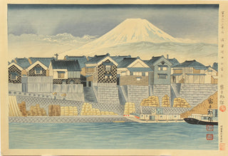 Mt.Fuji seen from Numazu harbour