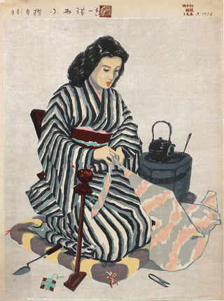 Woman Sewing