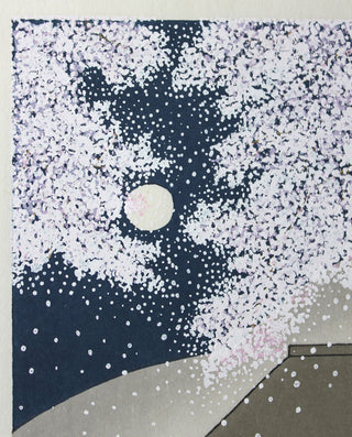 Vollmond über Kiyomizudera im Frühling