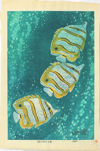 Peces con forma de mariposa
