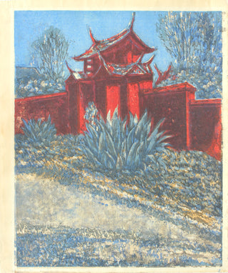 Zijpoort van het Confucianistische heiligdom in Tainan (Taiwan)