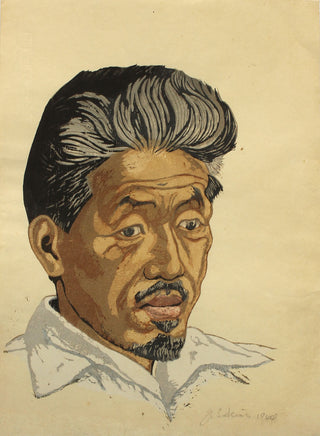 Portret Onchi Kôshiro