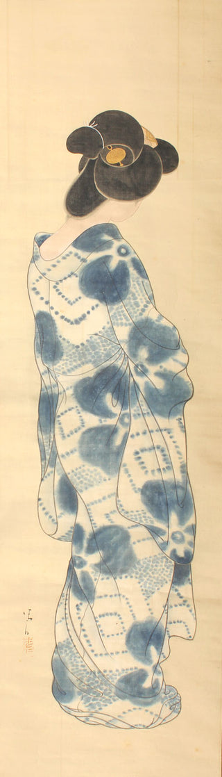 Yukata no onna - Vrouw in zomerkimono