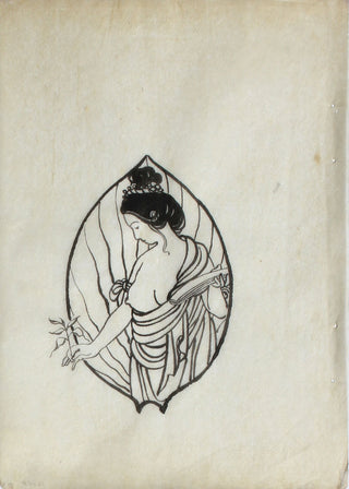 Vignette with woman