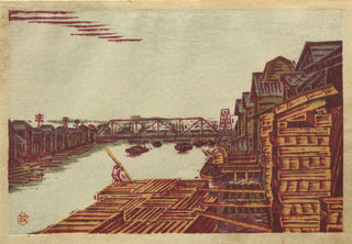 Houthandel in Fukagawa