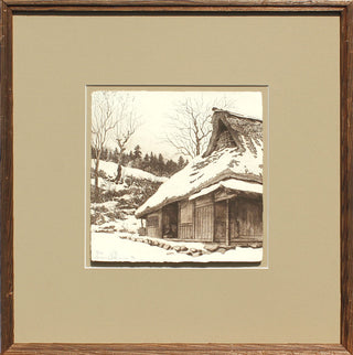 Farmhouse In snow