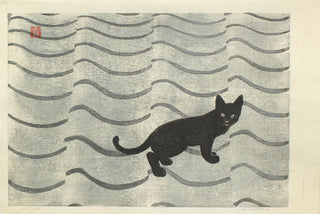 Cat on a roof