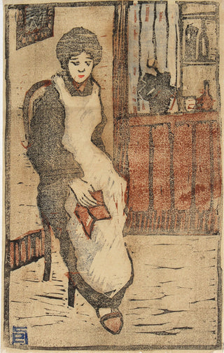 Fille sur une chaise