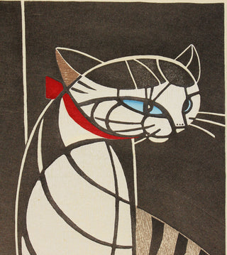 Katze mit Schleife