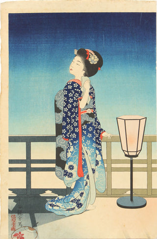 Maiko Admiring the moon