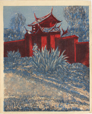Zijpoort van het Confucianistische heiligdom in Tainan (Taiwan)