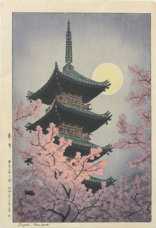 Spring evening in Ueno Park, Tokyo