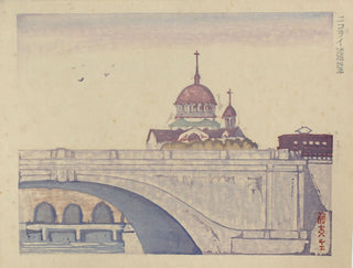 Distant view of Nicholai cathedral