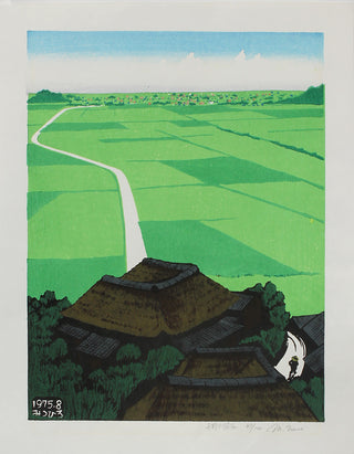Route vers le village