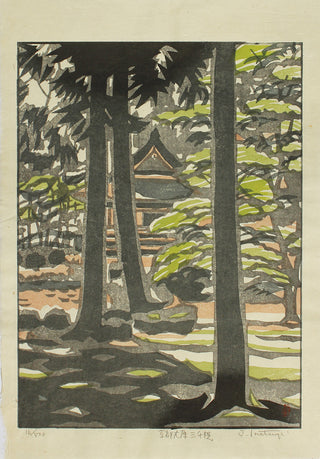 Temple in a snowy landscape