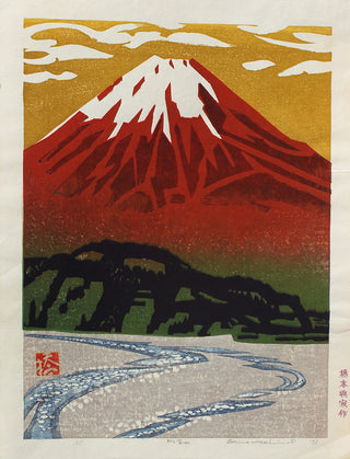 River and Mt Fuji