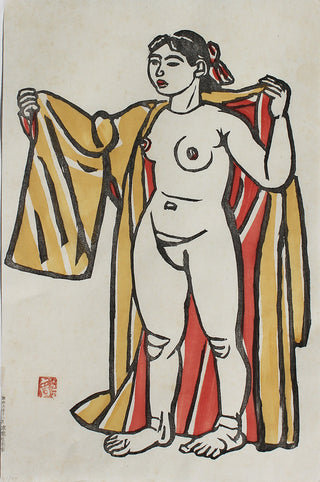 Desnuda de pie