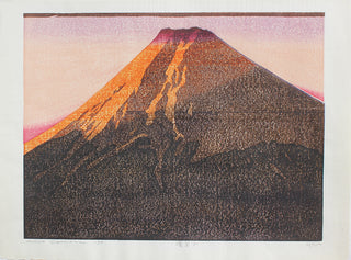 De berg Fuji bij zonsopgang