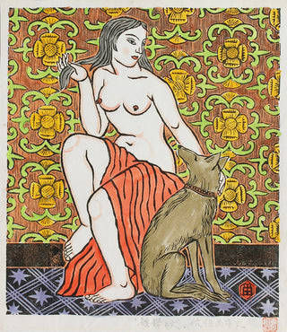 nu et chien