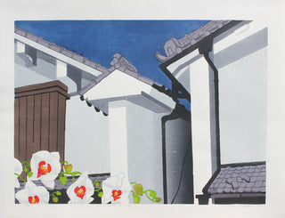 House with roof ornaments