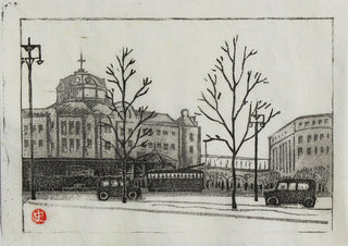 Tokyo Station in winter