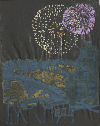 100 views - Fireworks over Sumida River