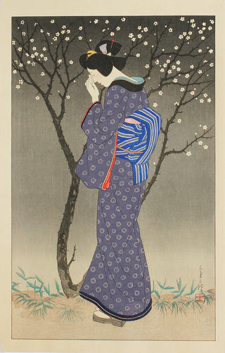 Okiku uit het toneelstuk Yamazashi Yojibē Kotobuki no Kadomatsu